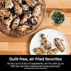 Ninja SP201 Digital Air Fry Pro Countertop 8-in-1 Oven with Extended Height, XL Capacity, Flip Up & Away Capability for Storage Space, with Air Fry Basket, Wire Rack & Crumb Tray, Silver