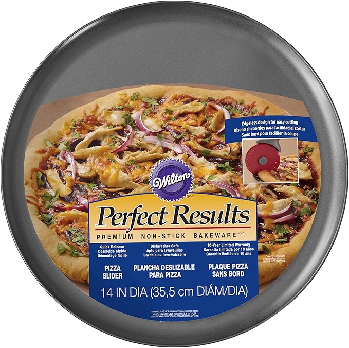 Wilton Perfect Results Premium Non-Stick Pizza Pan, 14 Inch