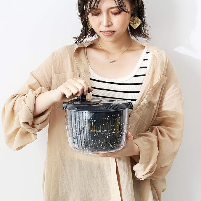 Pearl Metal Salad Spinner Vegetables Drainer