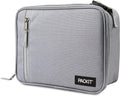 PackIt(R) Freezable Classic Lunch Box, Gray Fog, Built with EcoFreeze(R) Technology, Collapsible, Reusable, Zip Closure With Front Pocket and Buckle Handle, For Work Lunches and Fresh Lunch On the Go