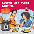 Instant Pot Duo 7-in-1 Electric Pressure Cooker, Slow Cooker, Rice Cooker, Steamer, Sauté, Yogurt Maker, Warmer & Sterilizer, Includes App with Over 800 Recipes, Stainless Steel, 8 Quart