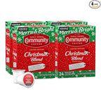 Community Coffee Christmas Blend, Medium Roast 96 Count Coffee Pods, Compatible with Keurig K-Cup Brewers, 24 Count (Pack of 4)