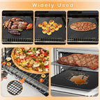 4Pcs Reusable Air Fryer Liners for Ninja, 12 × 12in Non-Stick Oven Liners for Toaster Oven, Microwave/Grill Baking Mat, 450°F Pre-Cut Square Mat for Ninja SP101/SP201/SP301/SP351, Kitchen Accessories