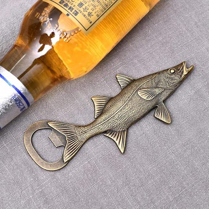 Beer Bottle Opener Fish，Cool Bottle Opener for Bar Tool, Soda and Beer Cap Remover, Cool & Fun Gadget