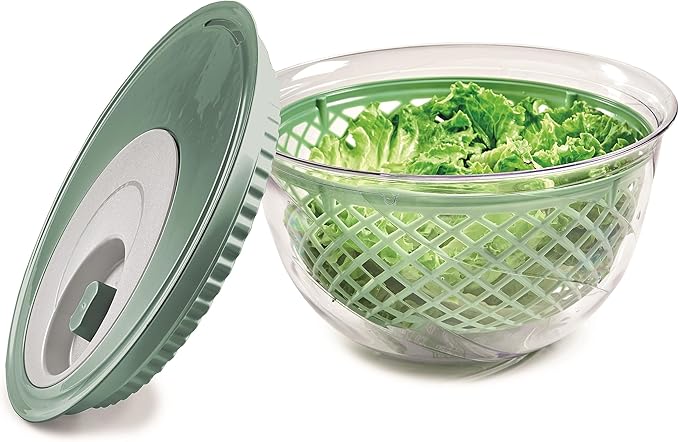 Snips Salad Spinner Spinner 4 LT | Green Colour | Made in Italy | Bpa Free, PP+San