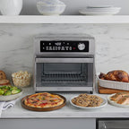 West Bend XL Air Fryer Oven 26-Quart with Digital Controls Easy-View Door and 24 Cooking Presets, Includes Nine Accessories, 1700-Watts, Metallic