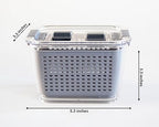 Kitchen Spaces Small Colander Stackable Food Storage Bin, Grey