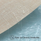 Leetaltree Beige Placemats Set of 20 - Heat Resistant Non-Slip Place mats for Dining Table, Washable Durable PVC Vinyl Woven Table Mats(Beige, 20)