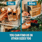 Wandering Bear Organic Vanilla Cold Brew Coffee - Extra Strong, Bold, Smooth, Unsweetened, Shelf-Stable, Ready to Drink, Gluten Free, & Vegan Iced Cold Brewed Coffee Drink - 32 fl oz, 3 pack