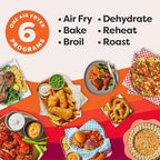 Instant Pot 4Qt VORTEX 6-in-1 Mini Air Fryer, Custom Program Options, Air Fry, Broil, Roast, Dehydrate, Bake, Reheat, Sea Salt, 4 Quarts