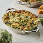 Hestan Provisions - Oval au Gratin Dish, Small Clad Stainless Steel, (6 x 8")