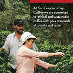 San Francisco Bay Ground Coffee - DECAF Bay Bridge Blend (28oz Bag), Medium Roast, Swiss Water Processed