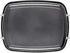 Circulon Ultra-Lasting Nonstick Roasting Pan with Rack, Roaster Pan with Easy Serve Rack, 17-Inch x 13-Inch, Black