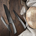 Hampton Forge Tomodachi HMC01A612C Raintree Ash – 3 Piece Knife Set with Matching Blade Guards