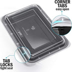 Igluu Meal Prep Containers Reusable (10 Pack) – Food Containers with Lids – Stackable, Microwave, Freezer & Dishwasher Safe – 28oz – 1 Compartment – BPA-Free