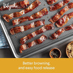 Ayesha Curry Nonstick Bakeware Set with Nonstick Bread Pan, Cookie Sheet, Baking Pan, Baking Sheet and Cake Pans - 6 Piece, SIlver
