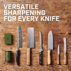 TUMBLER Pro Rolling Knife Sharpener™ - Knife Sharpening Made Easy - Ultimate Gift for Father's Day - Kit with Removable Disc System - 4-Layer Diamond Sharpening Disc & EdgeBoost Ceramic Disc (Green)
