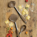 Anolon Gadgets Utensil Kitchen Pasta Cooking Tools Set, 3 Piece, Bronze Brown